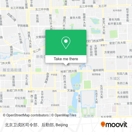 北京卫戍区司令部、后勤部 map