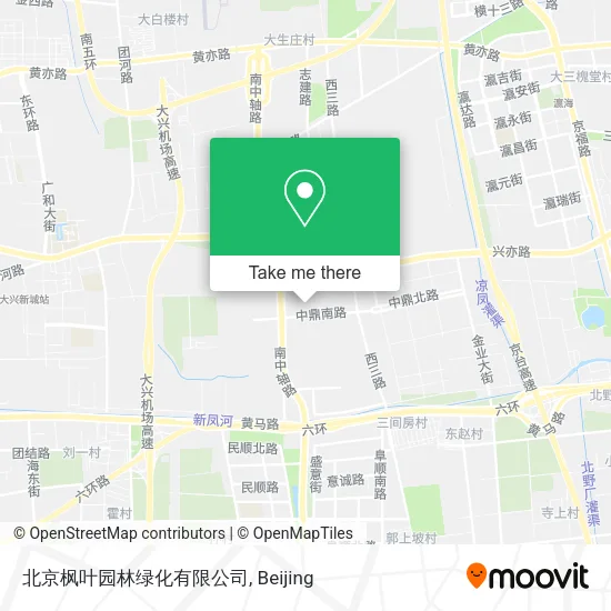 北京枫叶园林绿化有限公司 map