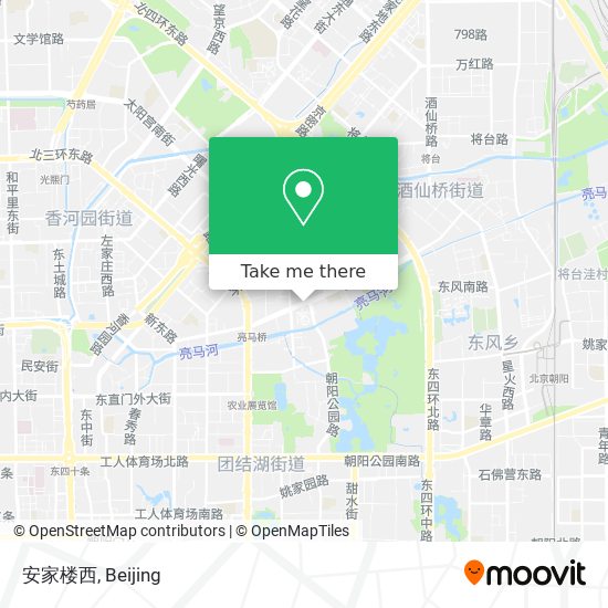 安家楼西 map