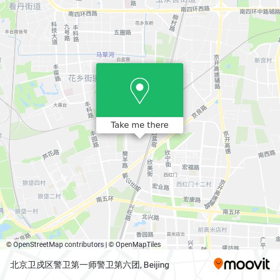 北京卫戍区警卫第一师警卫第六团 map