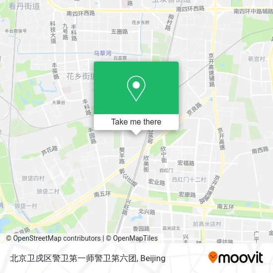 北京卫戍区警卫第一师警卫第六团 map