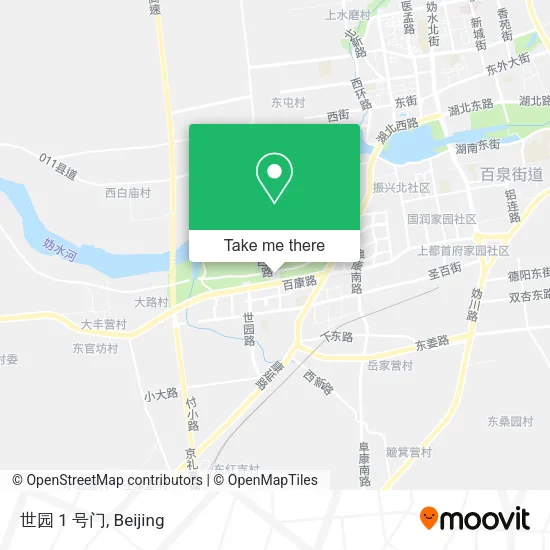 世园 1 号门 map