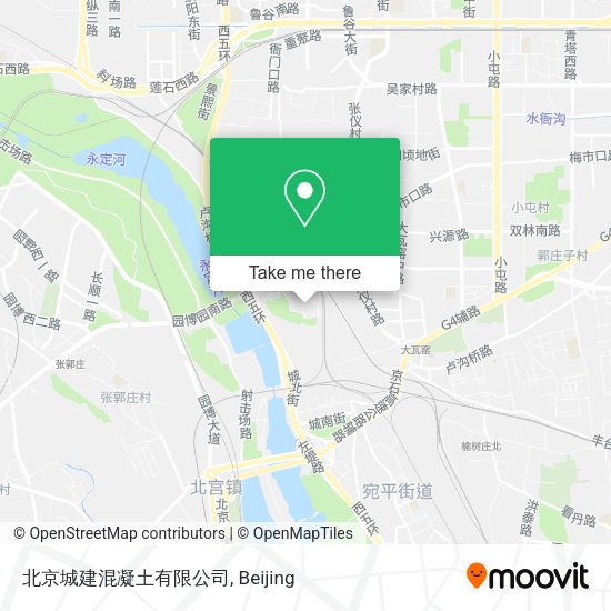 北京城建混凝土有限公司 map