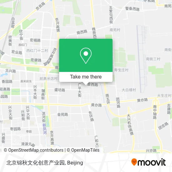 北京锦秋文化创意产业园 map