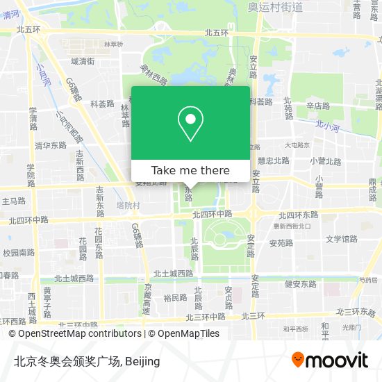 北京冬奥会颁奖广场 map