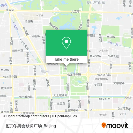 北京冬奥会颁奖广场 map