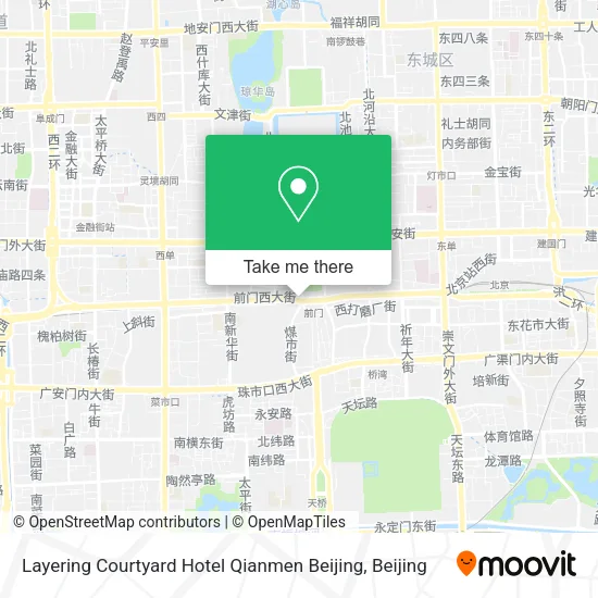 Layering Courtyard Hotel Qianmen Beijing map