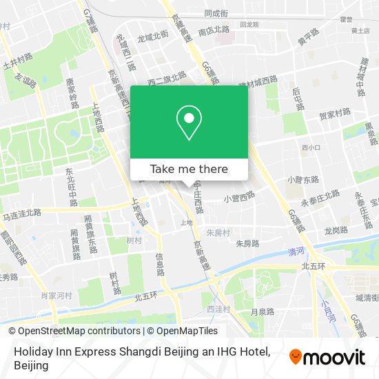 Holiday Inn Express Shangdi Beijing an IHG Hotel map