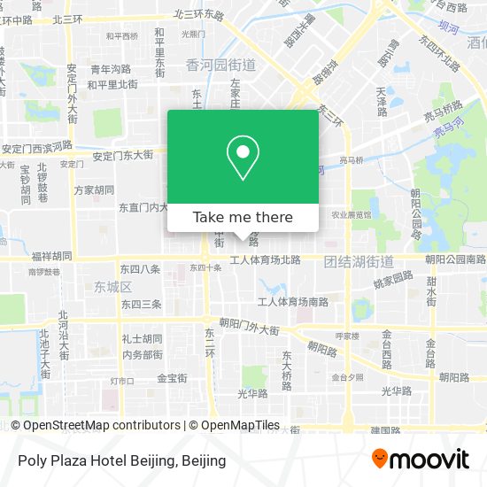 Poly Plaza Hotel Beijing map