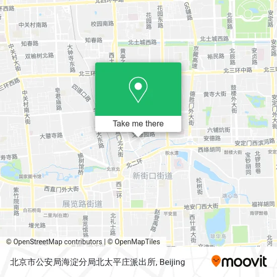 北京市公安局海淀分局北太平庄派出所 map