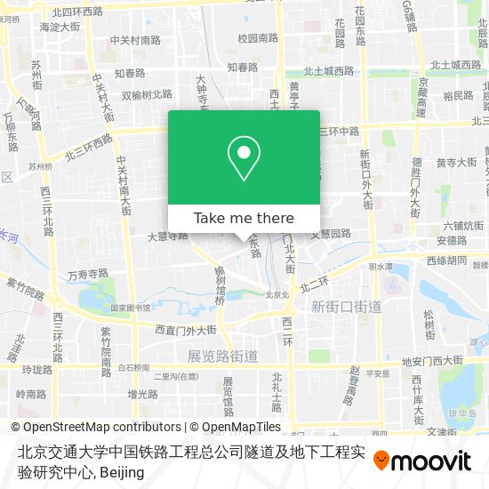 北京交通大学中国铁路工程总公司隧道及地下工程实验研究中心 map