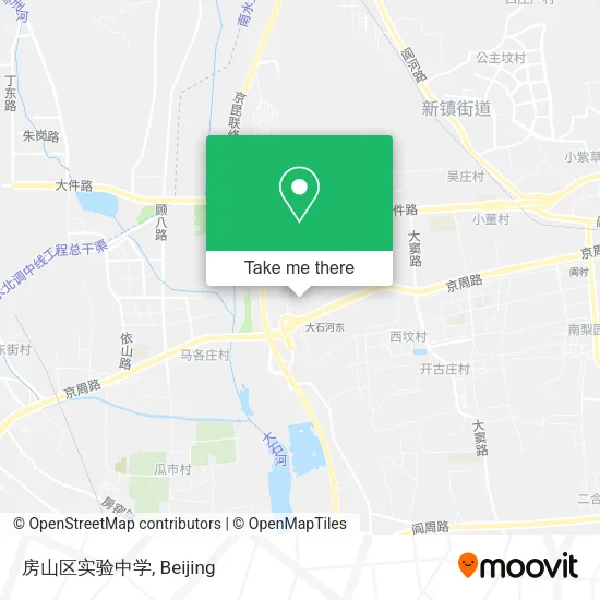 房山区实验中学 map