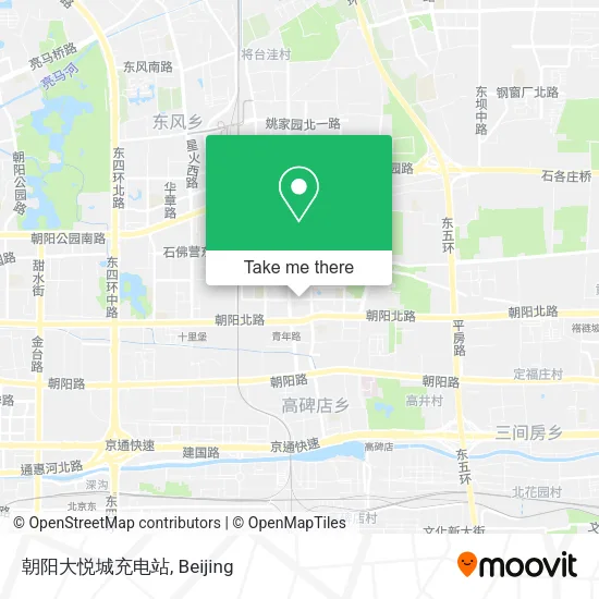 朝阳大悦城充电站 map