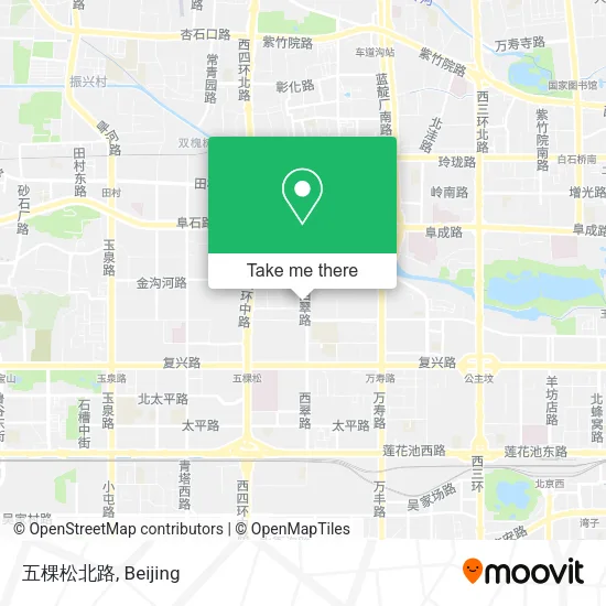 五棵松北路 map