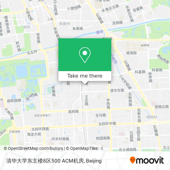 清华大学东主楼8区500 ACM机房 map