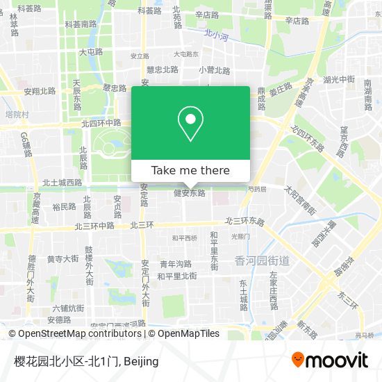 樱花园北小区-北1门 map