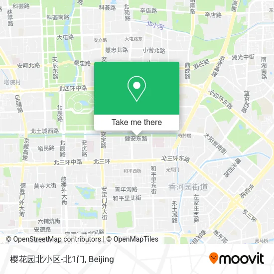 樱花园北小区-北1门 map