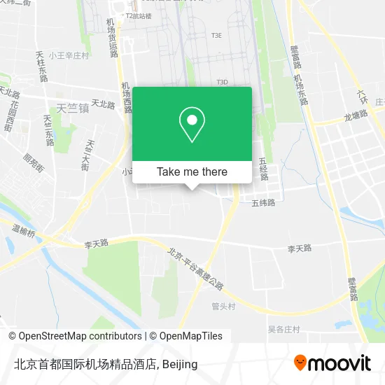 北京首都国际机场精品酒店 map