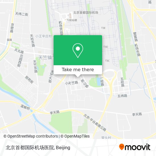 北京首都国际机场医院 map