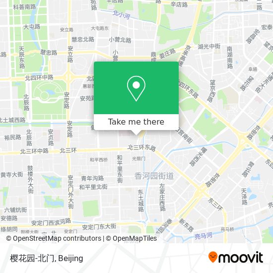 樱花园-北门 map