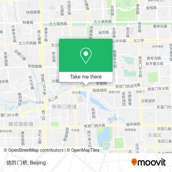德胜门桥 map