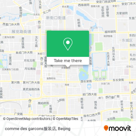 comme des garcons服装店 map