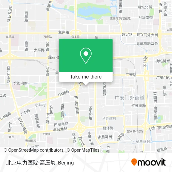 北京电力医院-高压氧 map