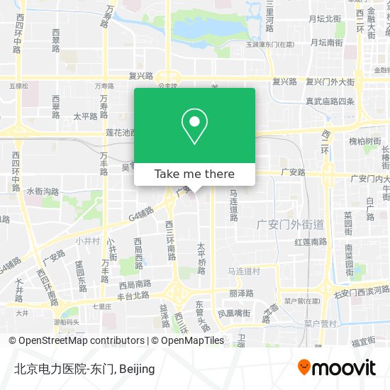 北京电力医院-东门 map