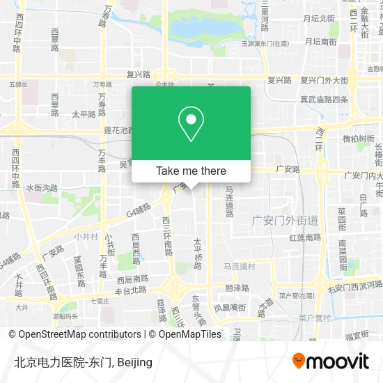北京电力医院-东门 map