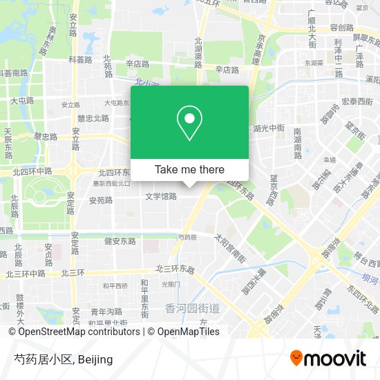 芍药居小区 map