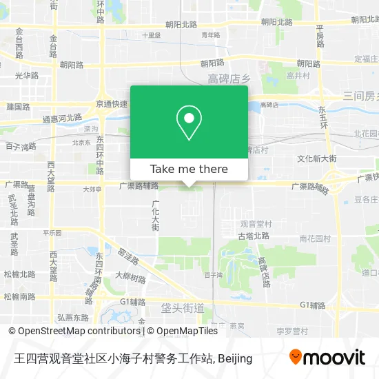 王四营观音堂社区小海子村警务工作站 map