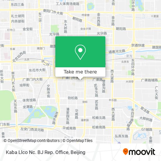Kaba Llco Nc. BJ Rep. Office map