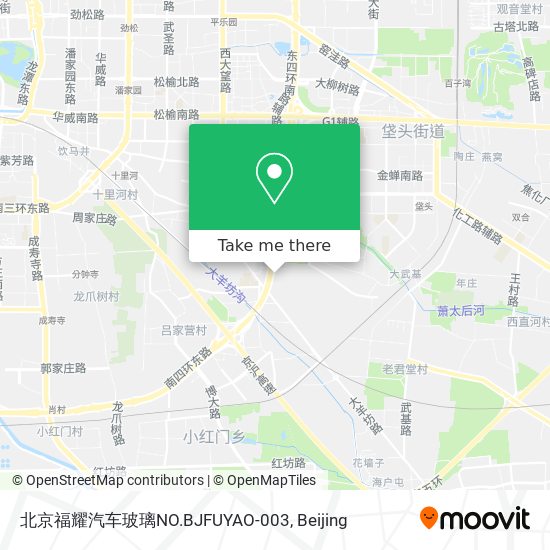 北京福耀汽车玻璃NO.BJFUYAO-003 map