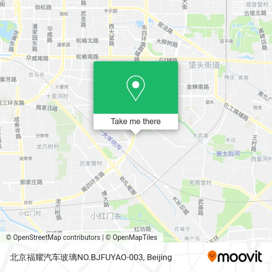 北京福耀汽车玻璃NO.BJFUYAO-003 map
