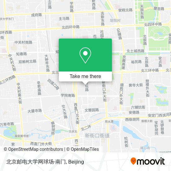 北京邮电大学网球场-南门 map