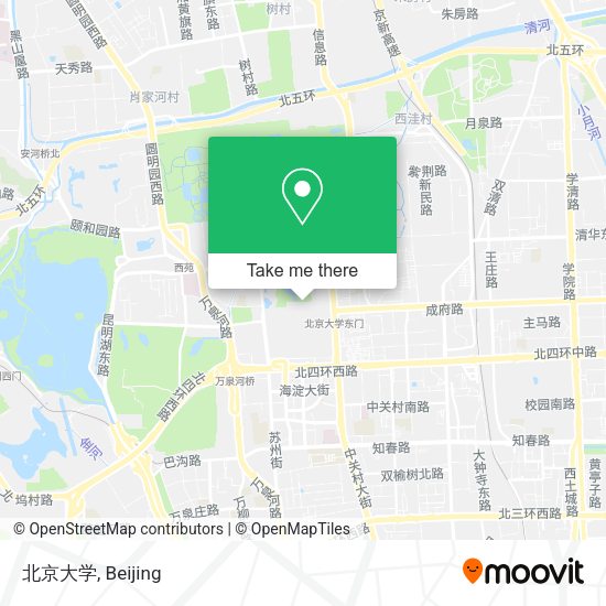 北京大学 map