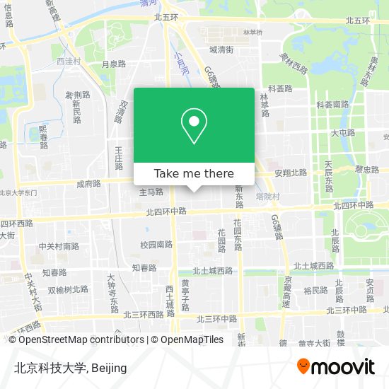 北京科技大学 map