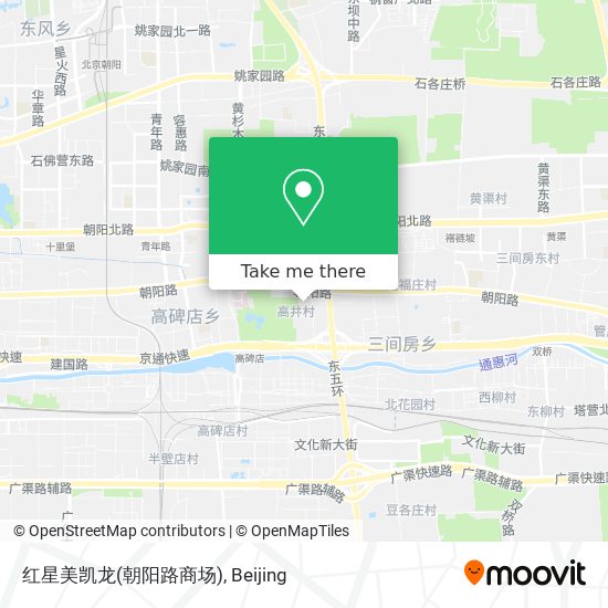 红星美凯龙(朝阳路商场) map