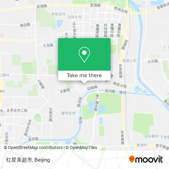 红星美超市 map