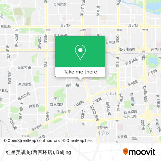 红星美凯龙(西四环店) map