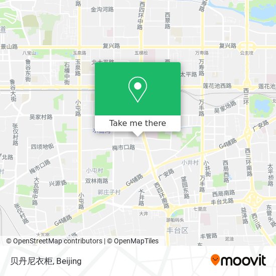 贝丹尼衣柜 map