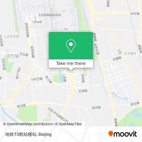 地铁T3航站楼站 map