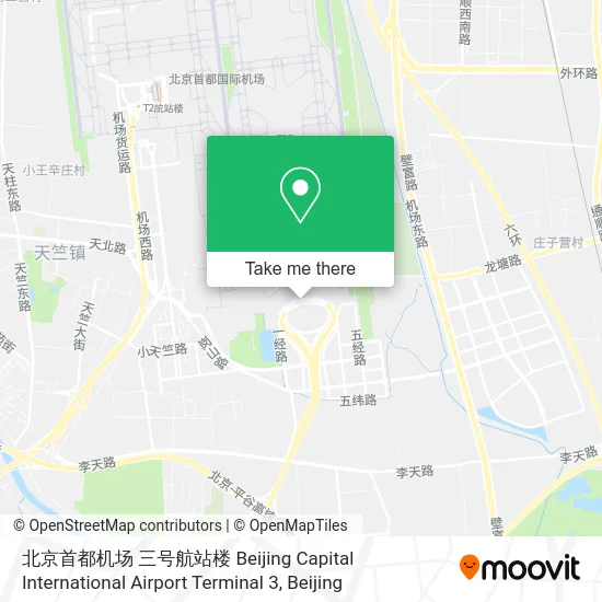 北京首都机场 三号航站楼 Beijing Capital International Airport Terminal 3 map