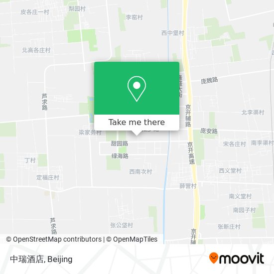 中瑞酒店 map