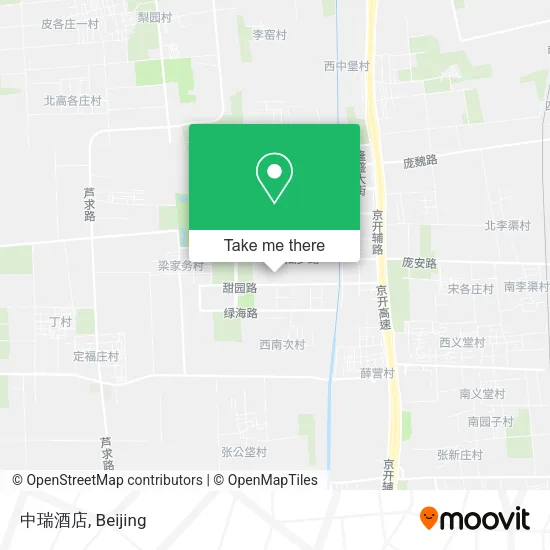 中瑞酒店 map