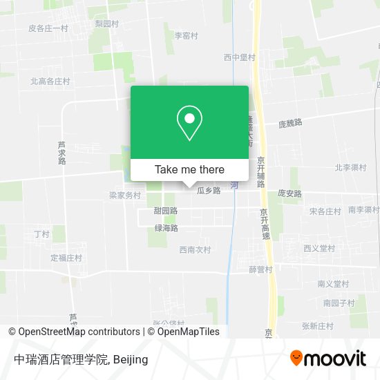 中瑞酒店管理学院 map