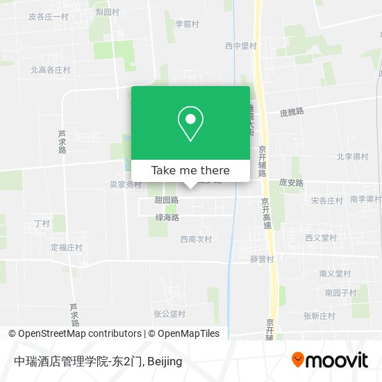 中瑞酒店管理学院-东2门 map