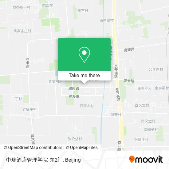 中瑞酒店管理学院-东2门 map