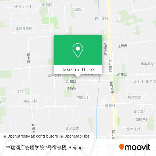 中瑞酒店管理学院2号宿舍楼 map
