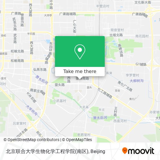 北京联合大学生物化学工程学院(南区) map